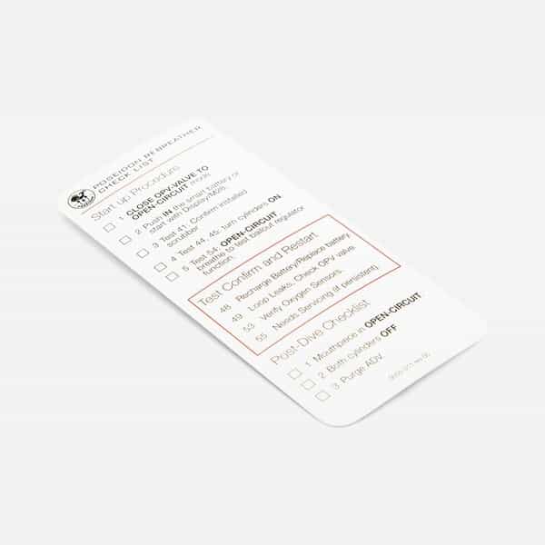Pre-Dive Checklist, ENG