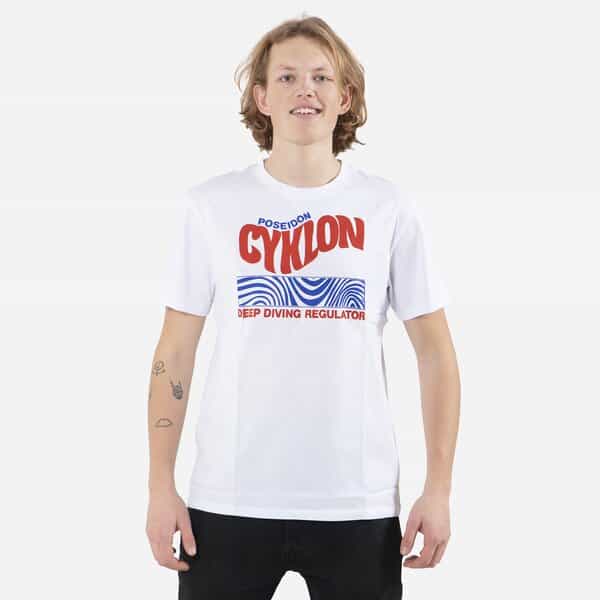 T-Shirt Cyklon Zebra, White