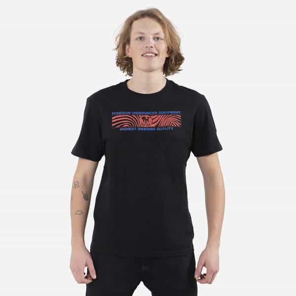 T-Shirt Aqua-Sport Zebra, Black