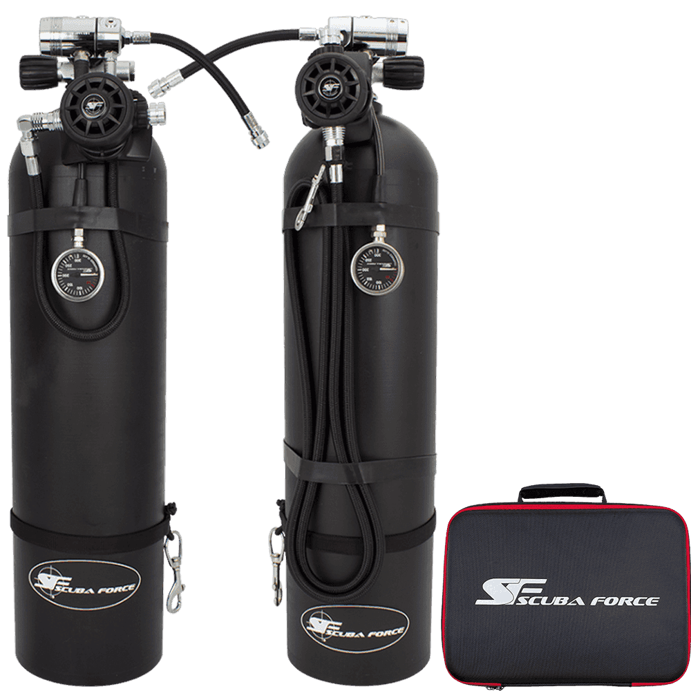 Black Devil Sidemount Regulator Set