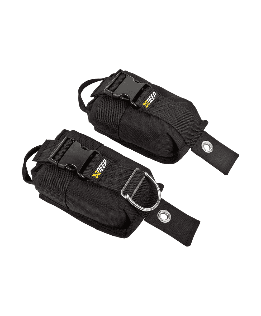 Bolsos de lastro largáveis XDEEP, tamanho XL — 2x6 kg