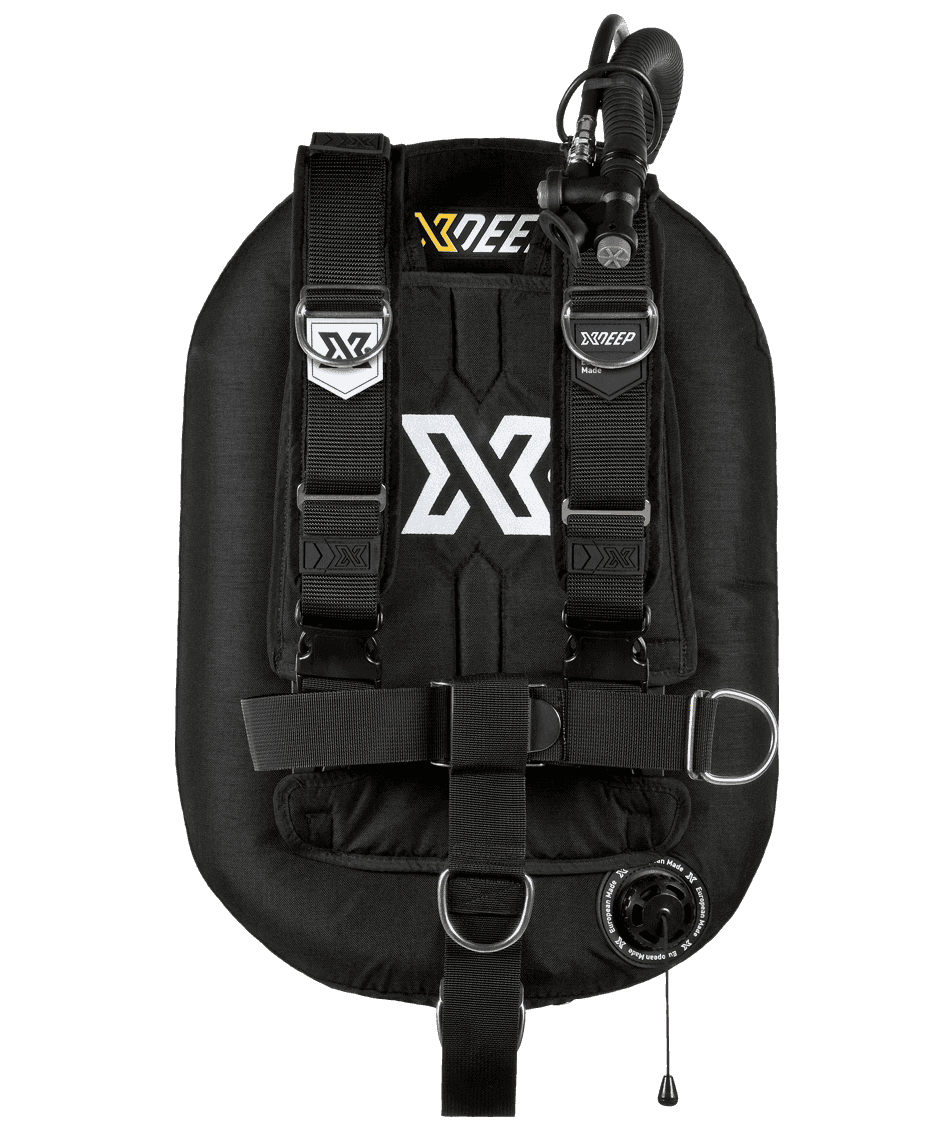XDEEP ZEOS 38 Deluxe — conjunto completo, placa de alumínio, bolsos de peso S