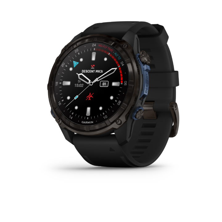 Garmin Descent MK3i - 51 mm Black Silicone Strap